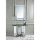 Nysa - 45" X 32" Console Table - Mirrored & Faux Crystals