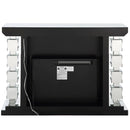 Noralie - 47" Fireplace With Bluetooth - Mirrored & Faux Diamonds