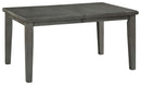 Hallanden - Rectangular Dining Room Butterfly Extension Table - Gray