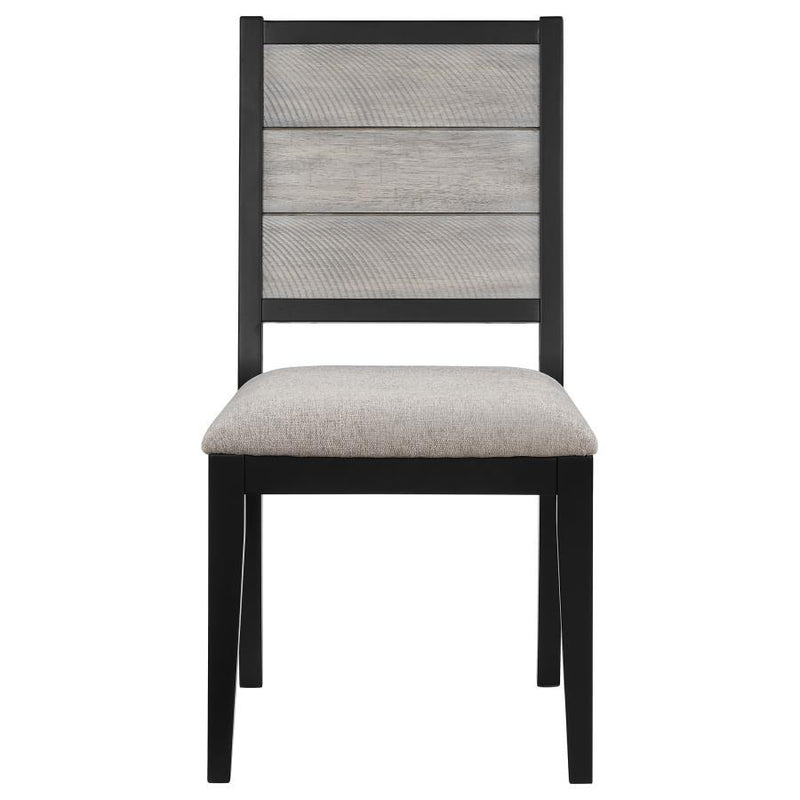 Elodie - Wood Dining Side Chair (Set of 2) - Gray And Black