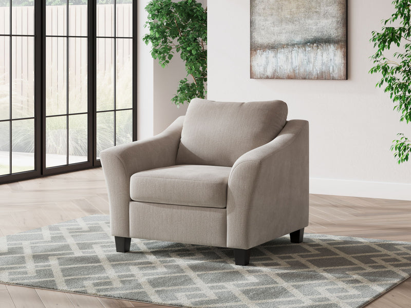 Willarae - 2 Pc. - Chair And A Half, Ottoman - Taupe