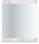 Modernist - Mirror With Stainless Steel Base - White