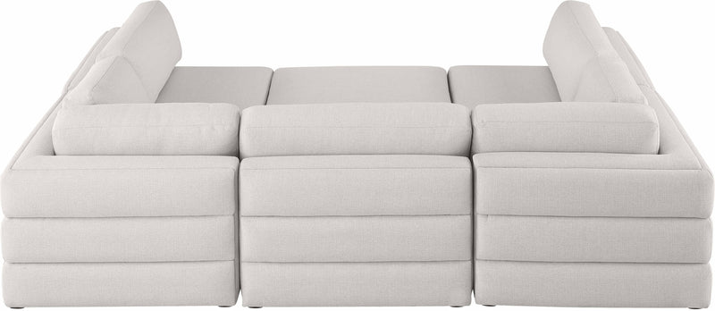 Beckham - Modular Sectional 6 Piece - Beige - Fabric