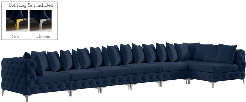 Tremblay - Modular Sectional 7 Piece - Navy - Modern & Contemporary