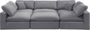 Comfy - 6 Piece Velvet Sectional
