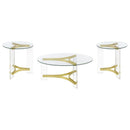 Janessa - Acrylic Coffee And End Table Set