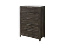 Mariah - 5 Piece Queen Bedroom Set (Bed, Dresser & Mirror, Nightstand, Chest) - Dark Brown