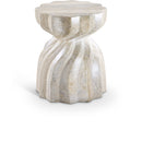 Caserta - Concrete End Table - Travertine