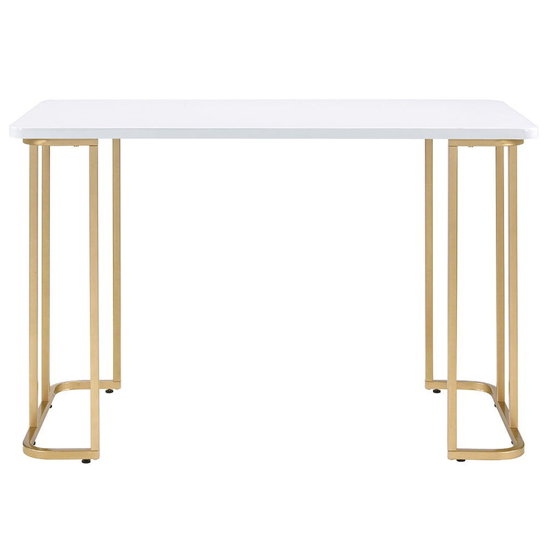 Estie - Writing Desk (Same Ac00902) - White & Gold