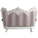 Vanaheim - Loveseat With 5 Pillows - Fabric & Antique White