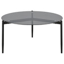 Rosalie - Round Smoked Glass Top Table
