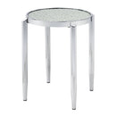 Abbe - End Table - Glass & Chrome