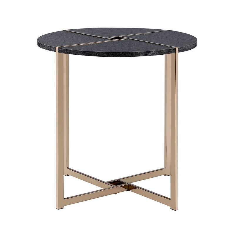 Bromia - End Table - Black & Champagne
