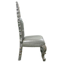 Sandoval - Side Chair (Set of 2) - Beige Synthetic Leather & Champagne