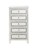 Noralie - Cabinet - Mirrored, Faux Diamonds