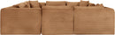 Shaggy - Fabric 8 Piece Modular U-Shaped Sectional