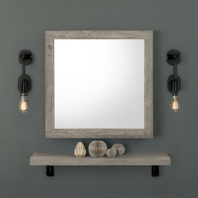 Mari - Mirror - Light Gray Finish