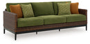 Horizon Hall - Sofa With Cushion - Brown / Green