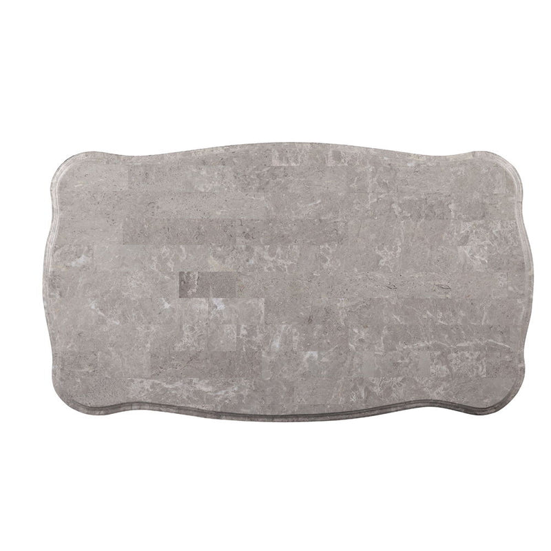 Ariadne - Coffee Table - Marble Top & Platinum