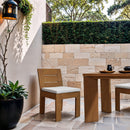 Mirella - Water Resistant Fabric Upholstered Outdoor Patio Dining Side Chair