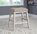 Skempton - Upholstered Stool (Set of 2) - White