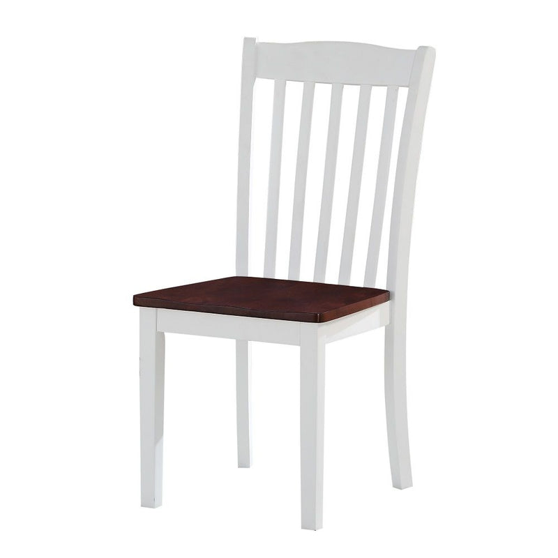Green Leigh - Side Chair (Set of 2) - White & Walnut