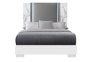 Ylime - 5 Piece Queen Bedroom Set (Bed, Dresser, Mirror, Chest, Nightstand) - White Marble