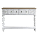 Bence - Console Table - Dark Charcoal & Antique White