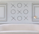 XOXO - Steel Wall Decor - Pearl Silver