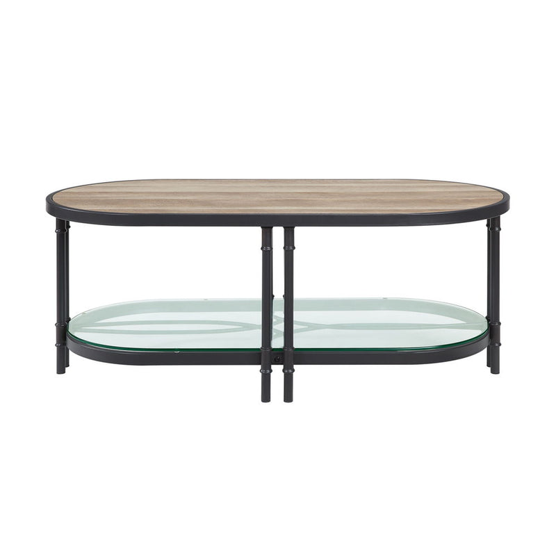 Brantley - Coffee Table - Oak & Sandy Black