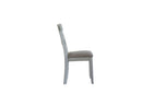 House Marchese - Side Chair (Set of 2) - Two Tone Gray Fabric & Pearl Gray