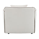 Yolanda - Chair With Pillow - Beige Chenille