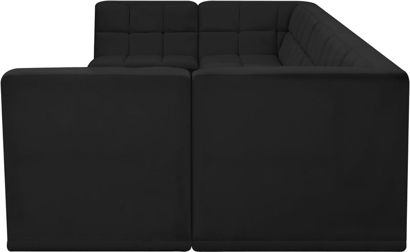 Relax - Modular Sectional 7 Piece - Black