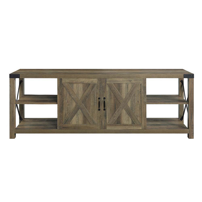 Abiram - TV Stand - Rustic Oak