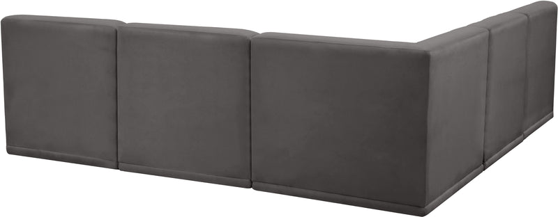 Relax - Modular Sectional 5 Piece - Gray - Modern & Contemporary