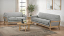 Vaughn - Fabric Upholstered Flared Arm Sofa Set