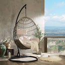 Vasant - Hanging Chair - Fabric & Wicker