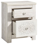 Paxberry - Two Drawer Night Stand - Whitewash