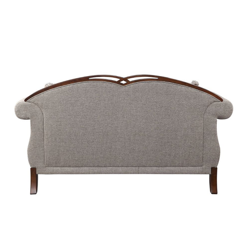 Miyeon - Loveseat - Fabric & Cherry