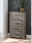 Graystorm - Five Drawer Chest - Brown Gray