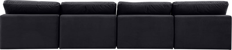 Comfy - Velvet Modular Armless Sofa 4 Seats