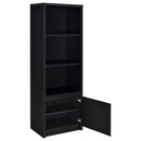 Winfield - 3-Sheld Media Tower Entertainment Pier - Black
