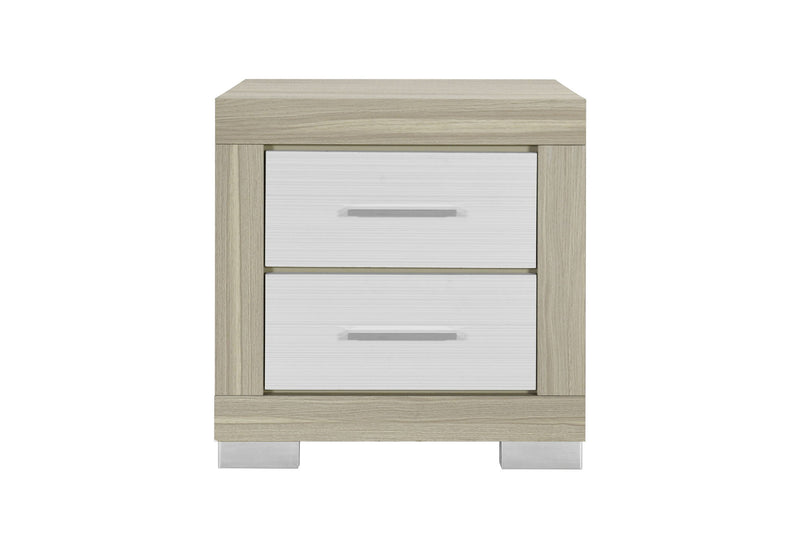Emma - Nightstand - Natural / White