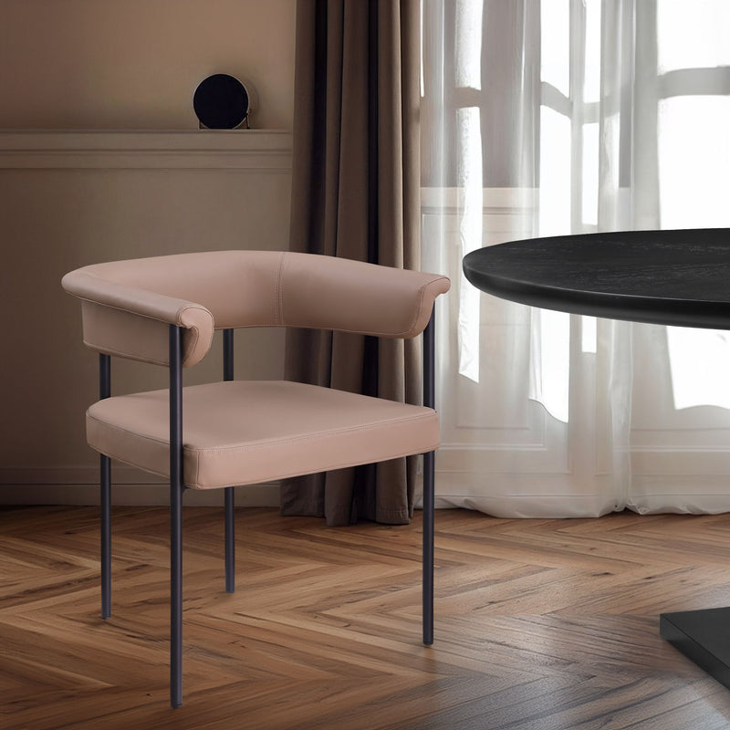 Malin - Faux Leather Dining Chair (Set of 2) - Tan