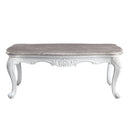 Ciddrenar - Coffee Table - Marble Top & White