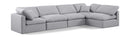 Indulge - Linen 5 Piece Modular Sectional