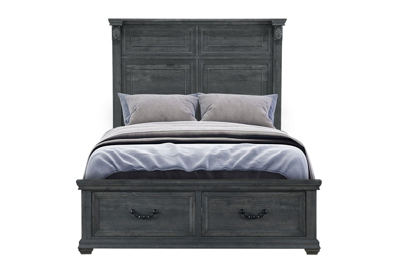 Tatum - Queen Bed With Storage - Gray