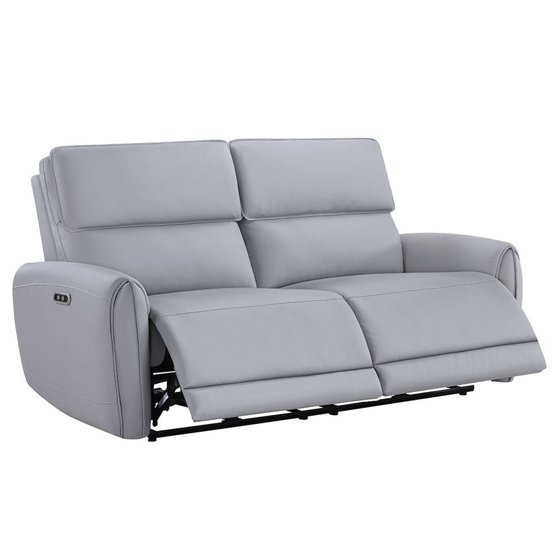 Jeromie - Power Motion Sofa With USB Port - Gray Synthetic Leather