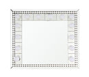 Farai - 28" Accent Mirror - Mirrored & Faux Crystal Diamonds