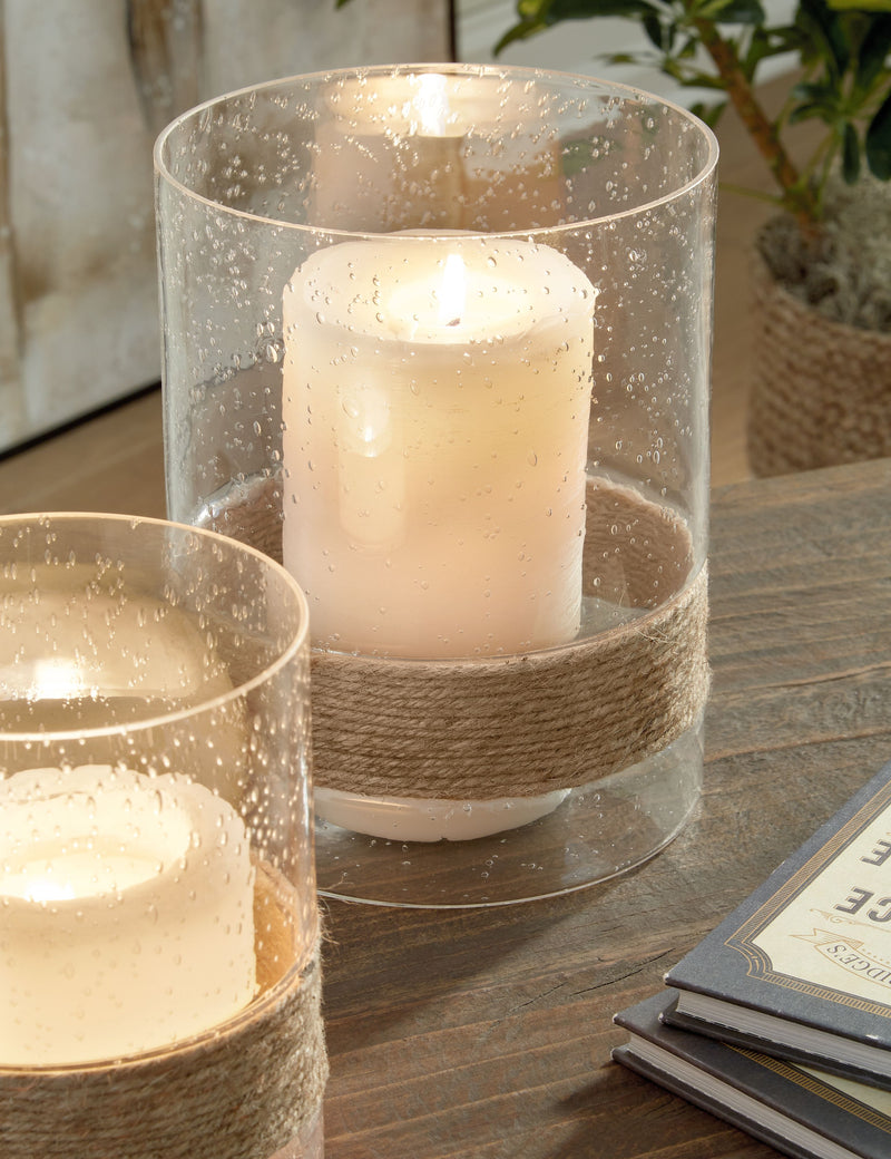 Eudocia - Clear - Candle Holder Set (Set of 2)